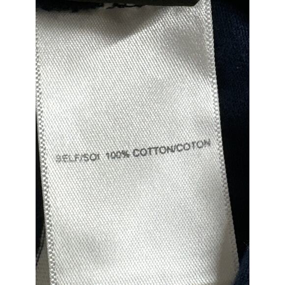 Tanya Taylor Cassidy Dress Patchwork Striped Eyelet Midi Maritime Blue Multi M - Picture 6 of 7